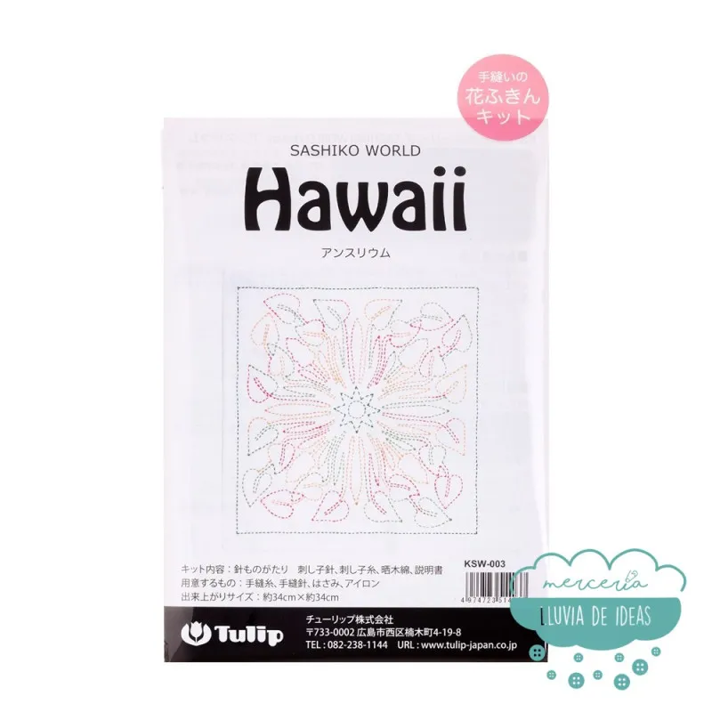 Set Sashiko Tulip Hawaii Anturio