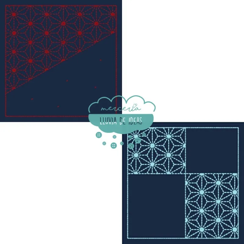 Tela Sashiko Asanoha