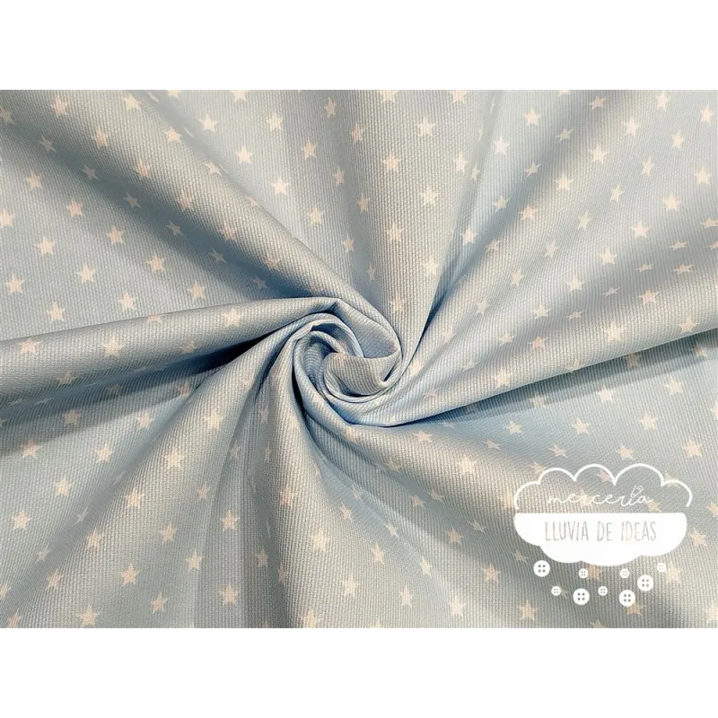 Piqué canutillo Stars Azul
