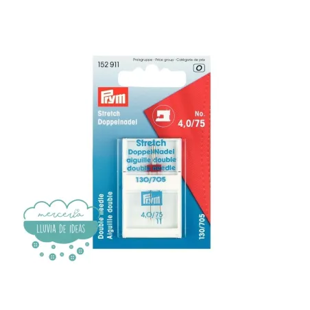 Aguja Doble Stretch Máquina De Coser 130/705 Nº75 4,0 Mm. - Prym