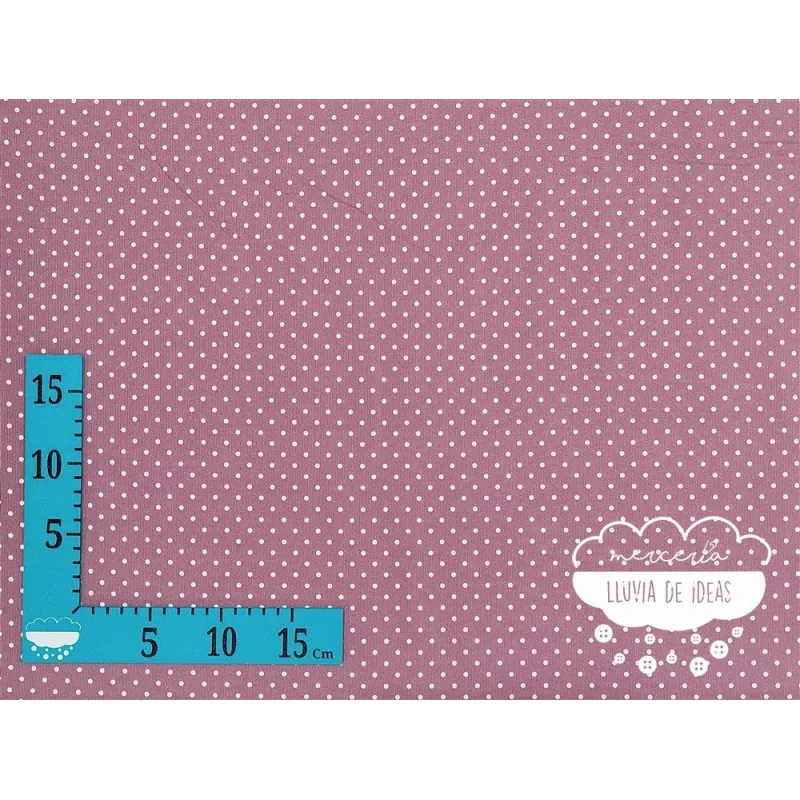 Piqué canutillo Stars Púrpura