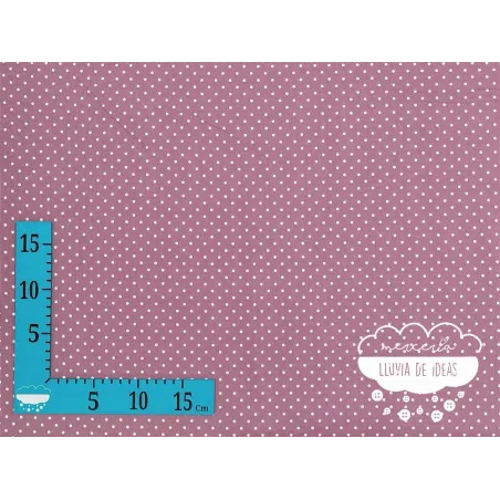 Piqué canutillo Stars Púrpura