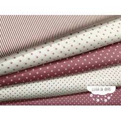 Piqué canutillo Stars Púrpura