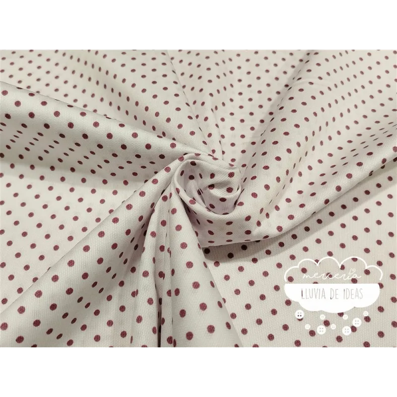 Piqué canutillo Stars Púrpura