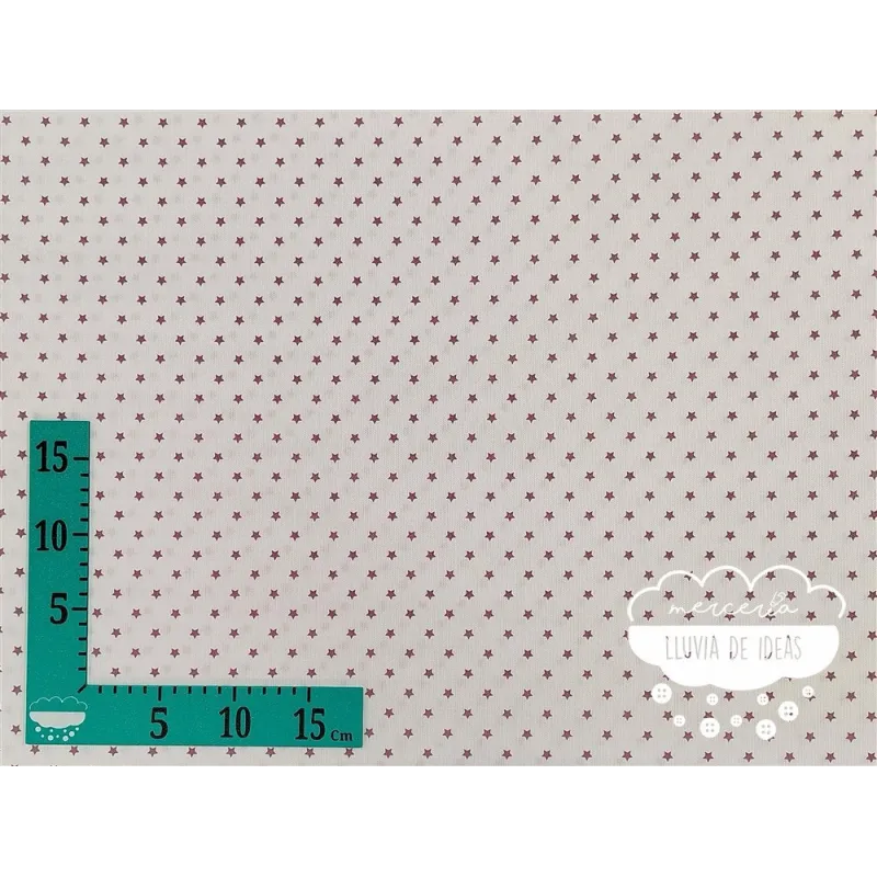 Piqué canutillo Stars Púrpura