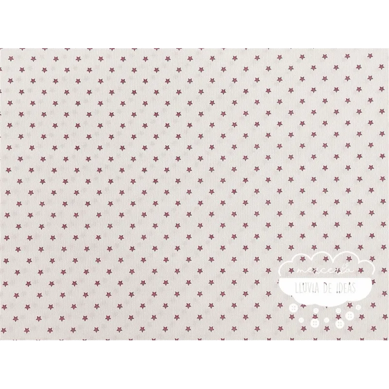 Piqué canutillo Stars Púrpura