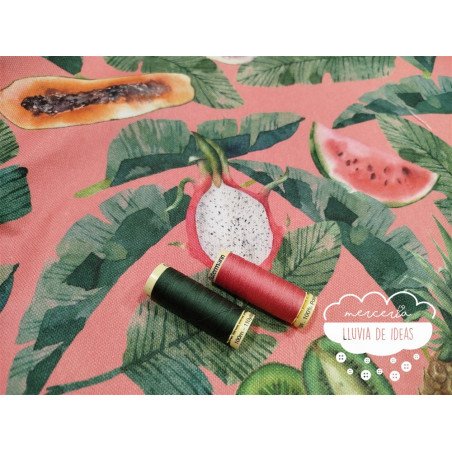 Half Panamá estampado Tropical