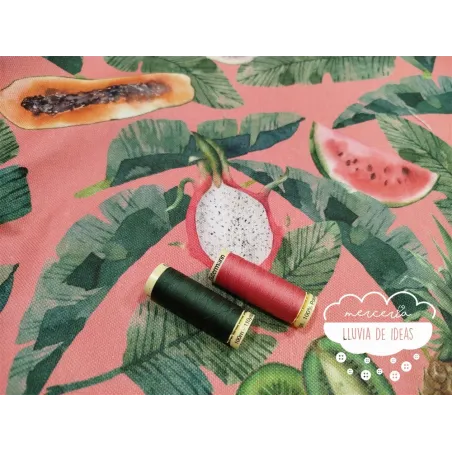 Half Panamá estampado Tropical