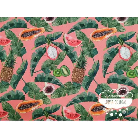 Half Panamá estampado Tropical