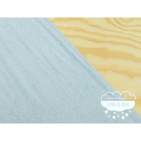 Rizo toalla azul bebé