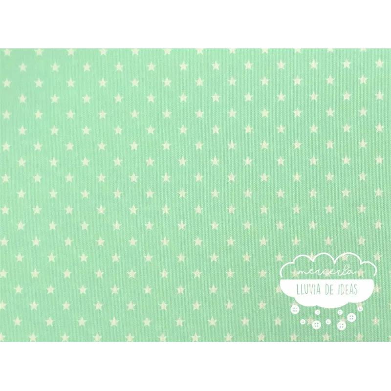 Piqué canutillo Stars Verde agua