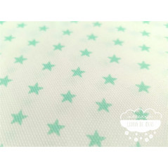 Piqué canutillo Stars Verde agua