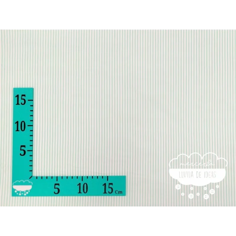 Piqué canutillo Stars Verde agua