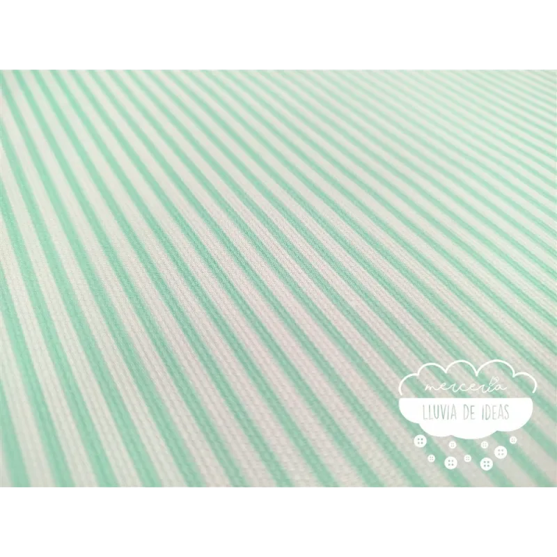 Piqué canutillo Stars Verde agua