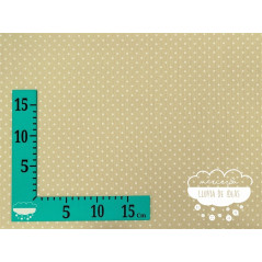 Piqué canutillo Stars Beige