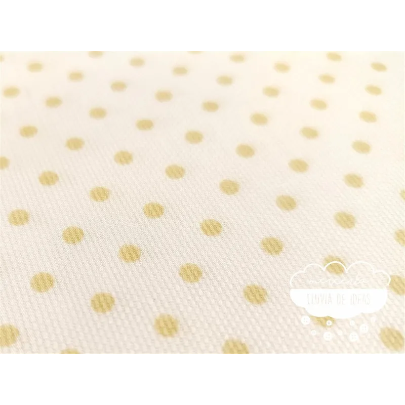 Piqué canutillo Stars Beige