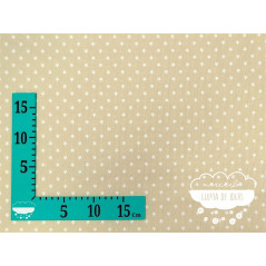 Piqué canutillo Stars Beige