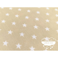 Piqué canutillo Stars Beige