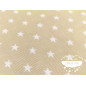Piqué canutillo Stars Beige