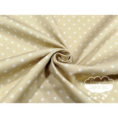 Piqué canutillo Stars Beige