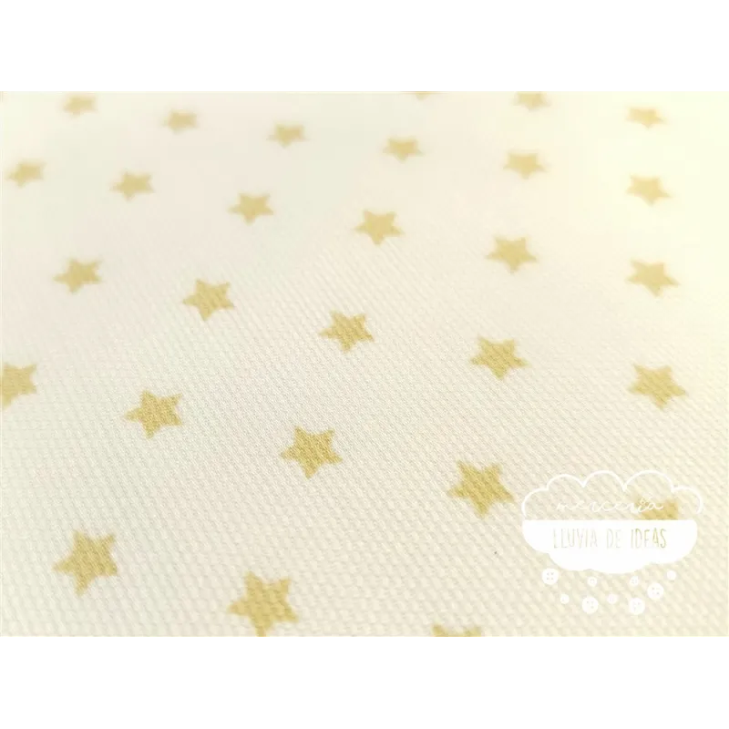 Piqué canutillo Stars Beige