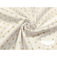 Piqué canutillo Stars Beige