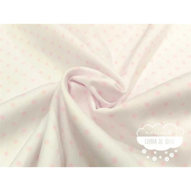 Piqué canutillo Stars Rosa