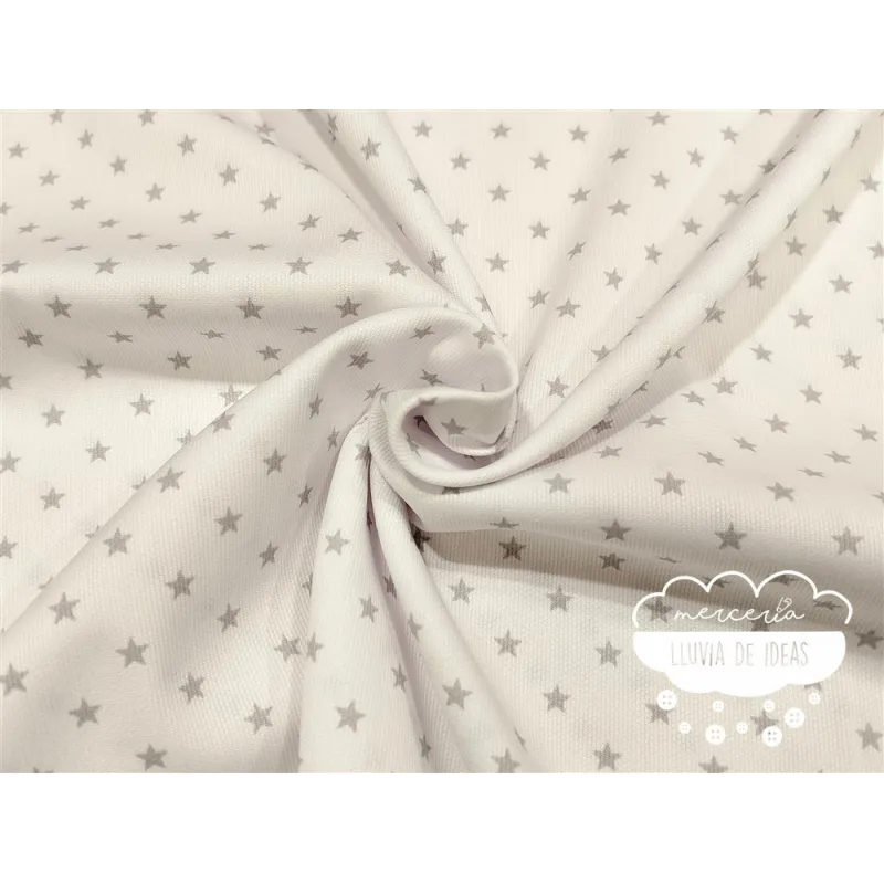 Piqué canutillo Stars Gris