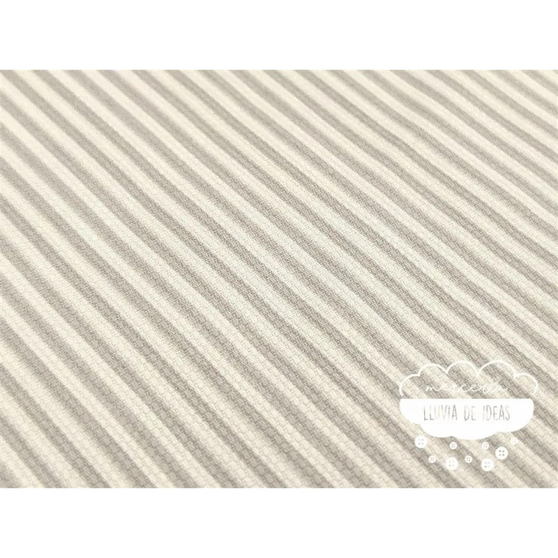 Piqué canutillo Stars Gris