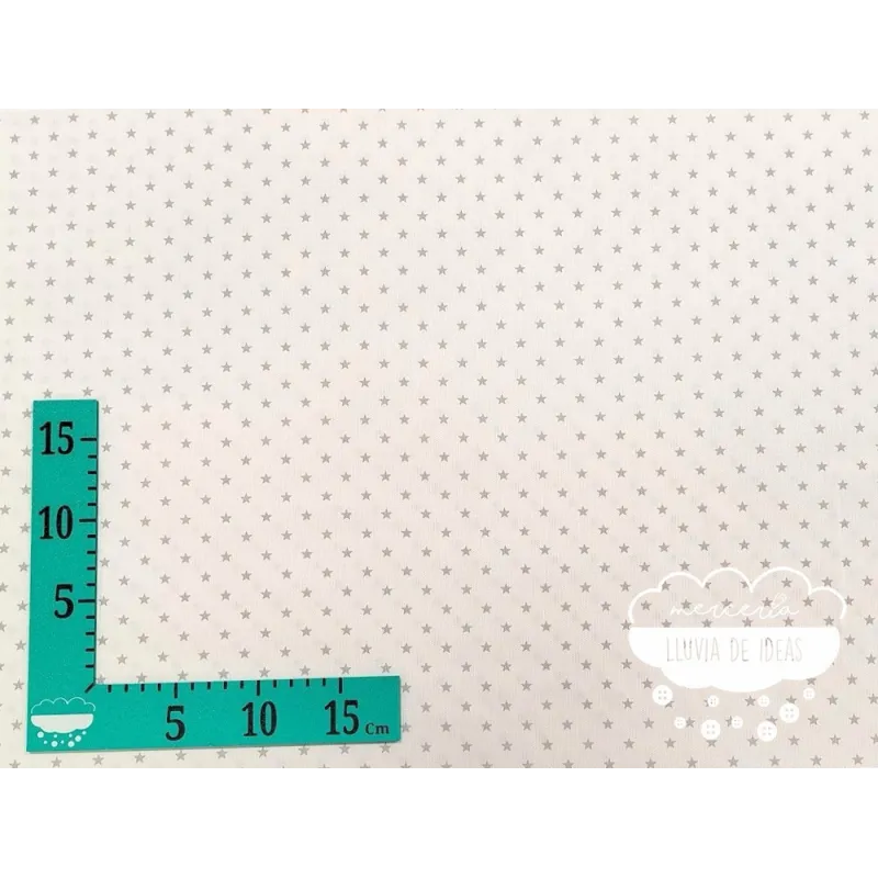 Piqué canutillo Stars Gris