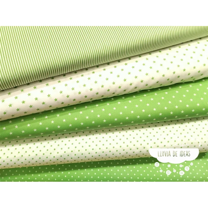 Piqué canutillo Stars Manzana