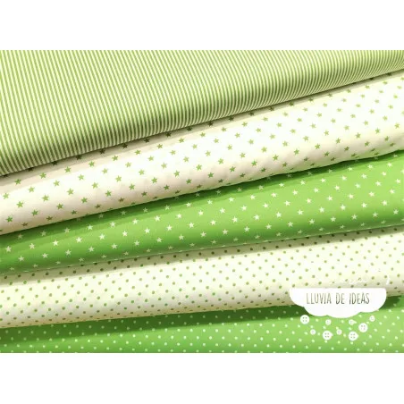 Piqué canutillo Stars Manzana