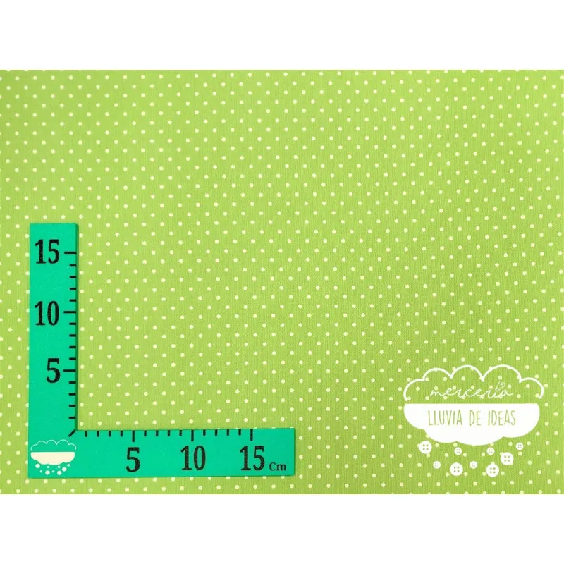 Piqué canutillo Stars Manzana