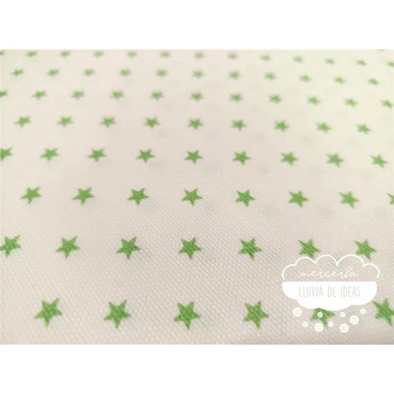 Piqué canutillo Stars Manzana
