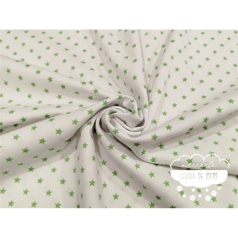 Piqué canutillo Stars Manzana