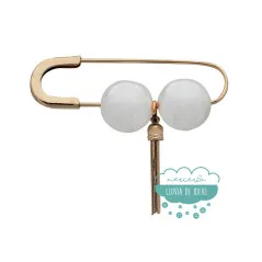 Imperdible decorativo Perlas