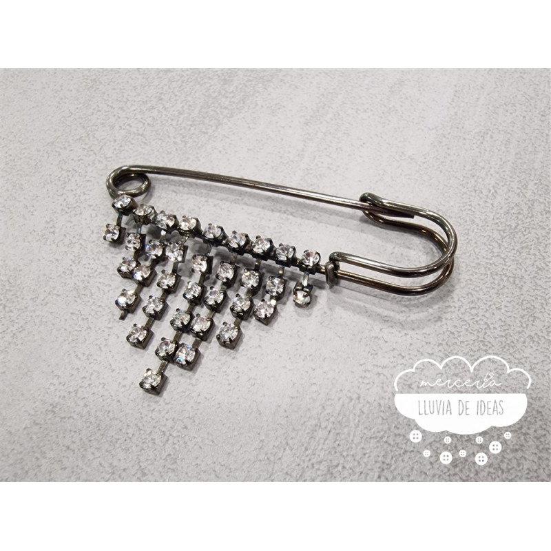 Imperdible decorativo Fleco Strass Imperdible decorativo Fleco Strass