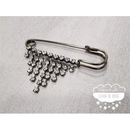 Imperdible decorativo Fleco Strass