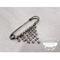 Imperdible decorativo Fleco Strass Imperdible decorativo Fleco Strass