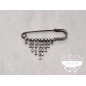 Imperdible decorativo Fleco Strass Imperdible decorativo Fleco Strass