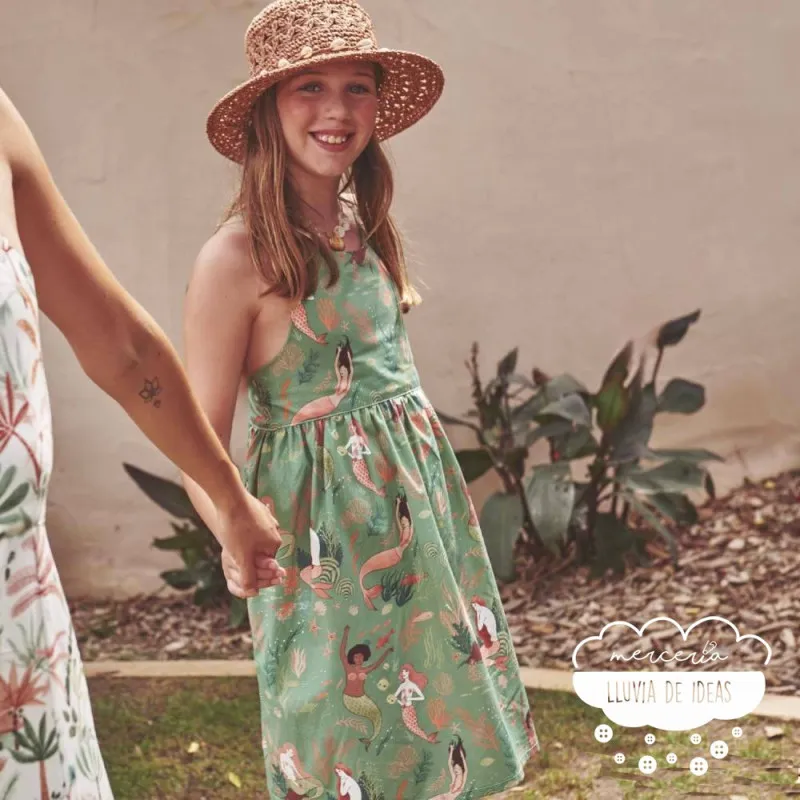 Algodón estampado Sirenas