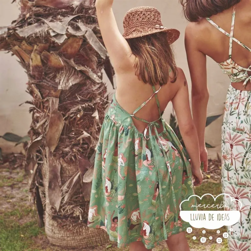 Algodón estampado Sirenas