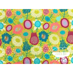 Crêpe fino estampado Green