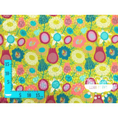 Crêpe fino estampado Green
