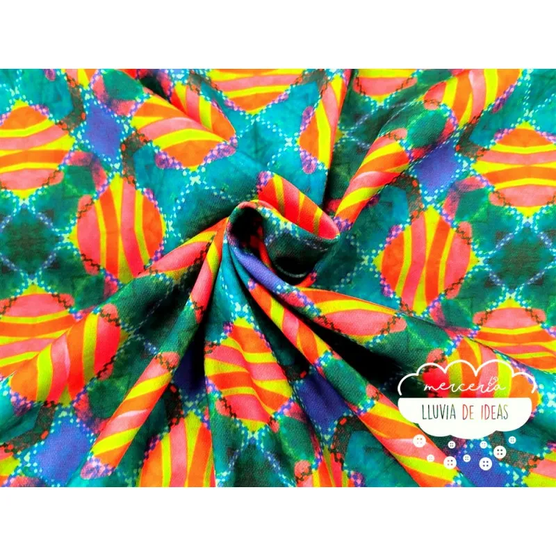 Crêpe estampado digital Dizz