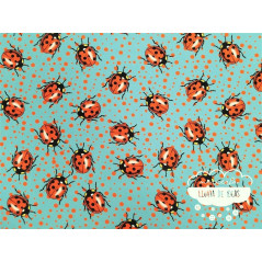 Gasa estampación digital Ladybug
