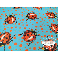 Gasa estampación digital Ladybug