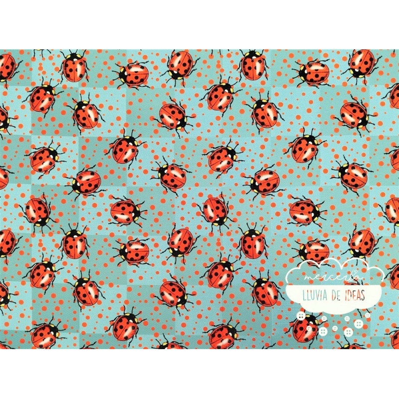 Mikado estampación digital Ladybug Mikado estampación digital Ladybug