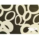 Crêpe estampado Círculos