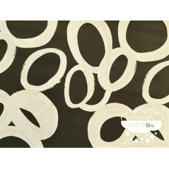 Crêpe estampado Círculos